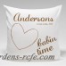 JDS Personalized Gifts Personalized Cabin Heart Throw Pillow JMSI2330